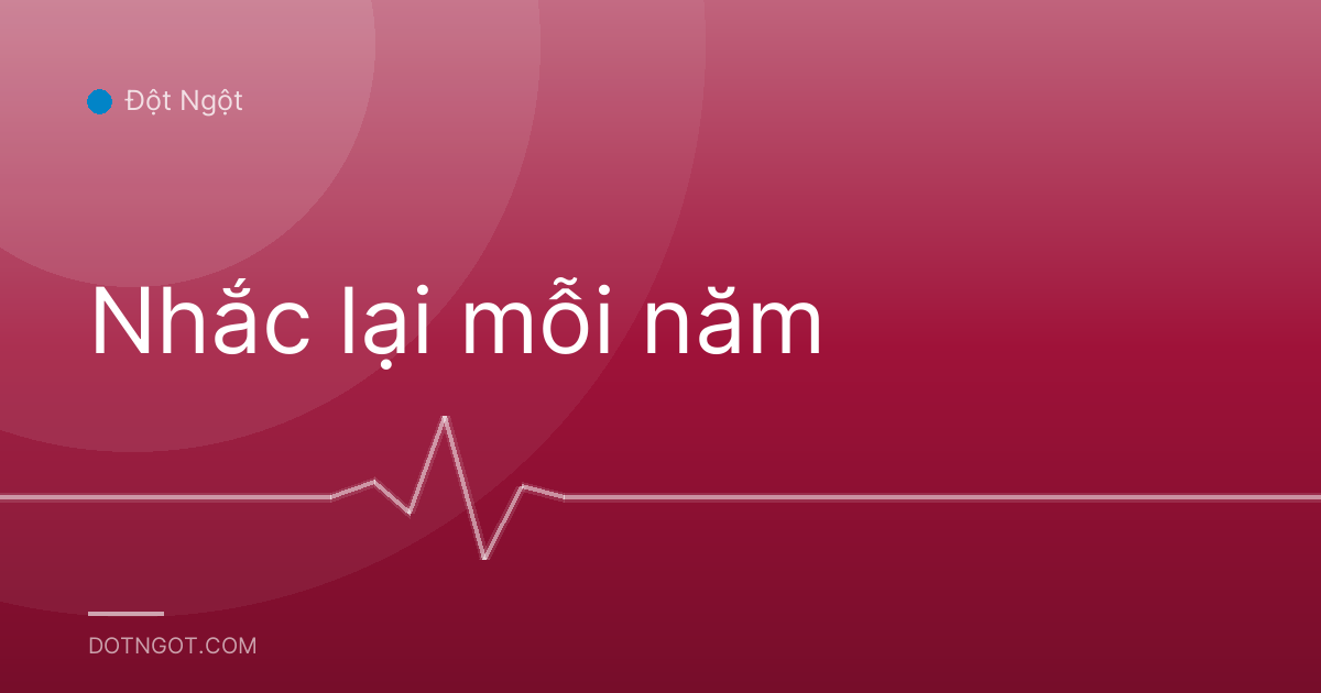 Nhắc lại mỗi năm